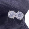 14k White Gold Diamond Stud Earrings 1.50 ctw