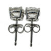 14k White Gold Diamond Stud Earrings 1.50 ctw