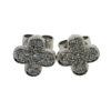 18k White Gold .25ctw Diamond Clover Earrings