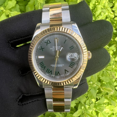 Rolex 116333 Datejust II Two-Tone Wimbleton Rose Gold