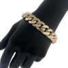 10k Yellow Gold Men's Cuban Link Chain Bracelet 139.80g