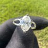 14K White Gold Diamond Marquise Ring Approx 1 CTW