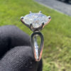 14K White Gold Diamond Marquise Ring Approx 1 CTW