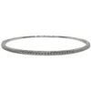 18k White Gold .50ct Diamond 1/2 Way Bangle