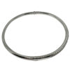 18k White Gold .50ct Diamond 1/2 Way Bangle