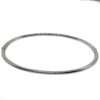 18k White Gold .50ct Diamond 1/2 Way Bangle