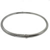 18k White Gold .50ct Diamond 1/2 Way Bangle