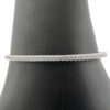 18k White Gold .50ct Diamond 1/2 Way Bangle