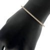 18k Yellow Gold .50ct Diamond 1/2 Way Bangle