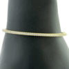 18k Yellow Gold .50ct Diamond 1/2 Way Bangle