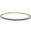 18k Yellow Gold .50ct Diamond 1/2 Way Bangle