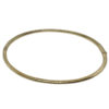 18k Yellow Gold .50ct Diamond 1/2 Way Bangle