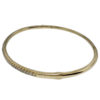 18k Yellow Gold .50ct Diamond 1/2 Way Bangle