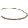 18k Yellow Gold .50ct Diamond 1/2 Way Bangle