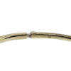 18k Yellow Gold .50ct Diamond 1/2 Way Bangle