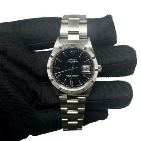 Rolex 15210 Oyster Perpetual Date w/ Black Dial and Papers