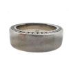 18k White Gold Men's Ring w/ Diamonds on the Sides 42.30 grams