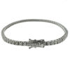 18k White Gold Diamond Tennis Bracelet 4.02 CTW