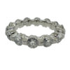 Platinum Diamond Wedding Eternity Band Ring 2.38 CTW