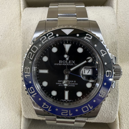 Rolex 116710BLNR GMT "Batman" Stainless Steel on Oyster Watch