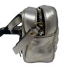 YSL Saint Laurent "LOU" Metallic Silver Quilted Belt Bag