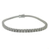 18k White Gold Diamond Tennis Bracelet 4.02 CTW