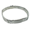 14K White Gold Mens Link Style Bracelet 34.21 Grams