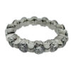 Platinum Diamond Wedding Eternity Band Ring 2.38 CTW