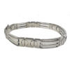 14K White Gold Mens Link Style Bracelet 34.21 Grams