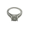 14k White Gold Women's Diamond Engagement Ring w/ 15 Small Side Diamonds