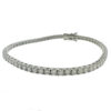 18k White Gold Diamond Tennis Bracelet 4.02 CTW