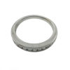 14k White Gold Diamond Wedding Band 2.49 Grams