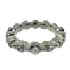 Platinum Diamond Wedding Eternity Band Ring 2.38 CTW