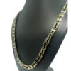 14k Yellow Gold Mens Necklace w/ Black Onyx Links 40.27 Grams