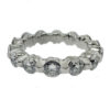 Platinum Diamond Wedding Eternity Band Ring 2.38 CTW