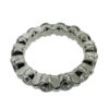 Platinum Diamond Wedding Eternity Band Ring 2.38 CTW