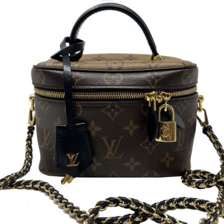 Louis Vuitton Vanity PM Brown Monogram Canvas Handbag w/ Dustbag