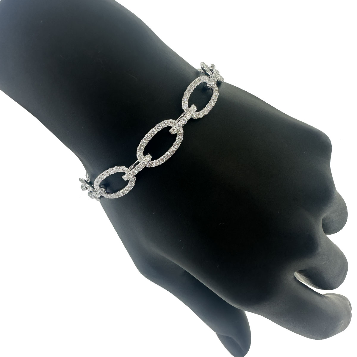 18k White Gold Diamond Link Bracelet 5.10 CTW - Boca Pawn | Boca Raton Pawn