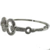 18k White Gold Diamond Bangle 1.85 CTW