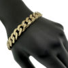 14k Yellow Gold Men's Cuban Link Chain Bracelet 53.5g