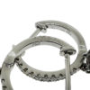 18k White Gold Diamond Drop Hoop Earrings 0.53 CTW