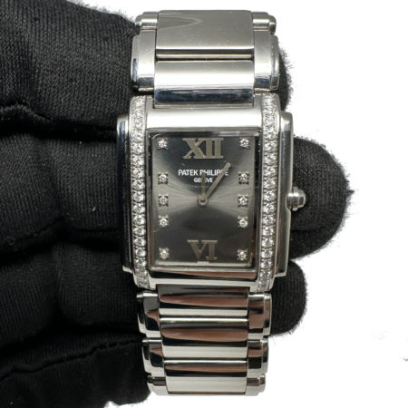 Patek Philippe 4910 Twenty-4 Factory Diamond Stainless Steel Watch