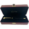 Cartier R De Cartier Ballpoint Pen Black Composite w/ Yellow Gold Finish