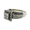 10K White Gold Diamond Pave Engagement Ring Approx. .75 CTW