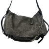 Jimmy Choo Metallic Silver Biker Boho Chain Handbag