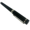 Cartier Fountain Pen Black and Silver Pasha De Cartier 18k WG Nib