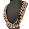 10k Rose Gold Cuban Link Chain Necklace 535.39 grams