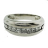 Platinum Men's Princess Cut Diamond Ring Approx. 0.50 CTW