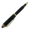 Cartier R De Cartier Ballpoint Pen Black Composite w/ Yellow Gold Finish