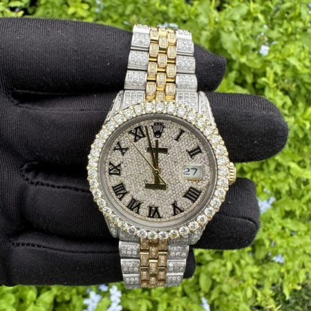 Rolex 36mm Datejust "Full Bust Down" Two Tone SS and YG Watch